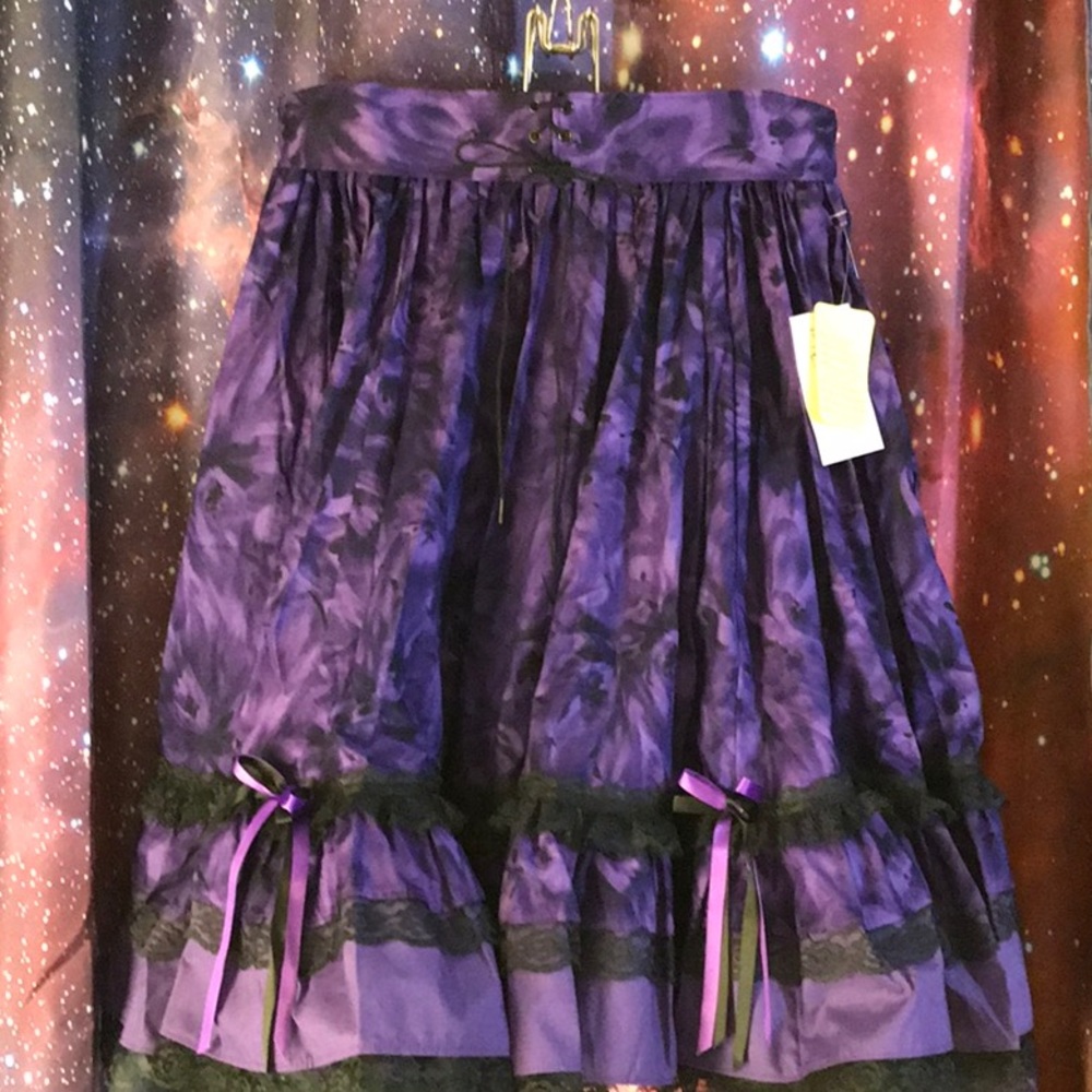 NWT Saloon Girl Gothic Square Dance Skirt